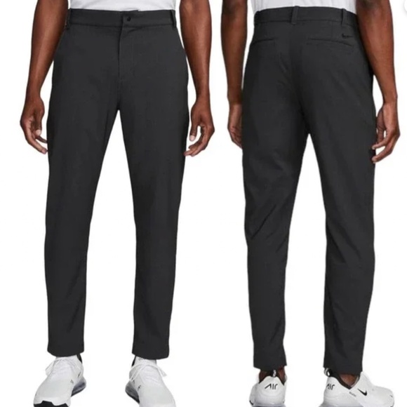 NIKE GOLF Pants Standard Fit Straight Leg Stretch Waist Black Active Pants Sz 36 - Picture 1 of 6
